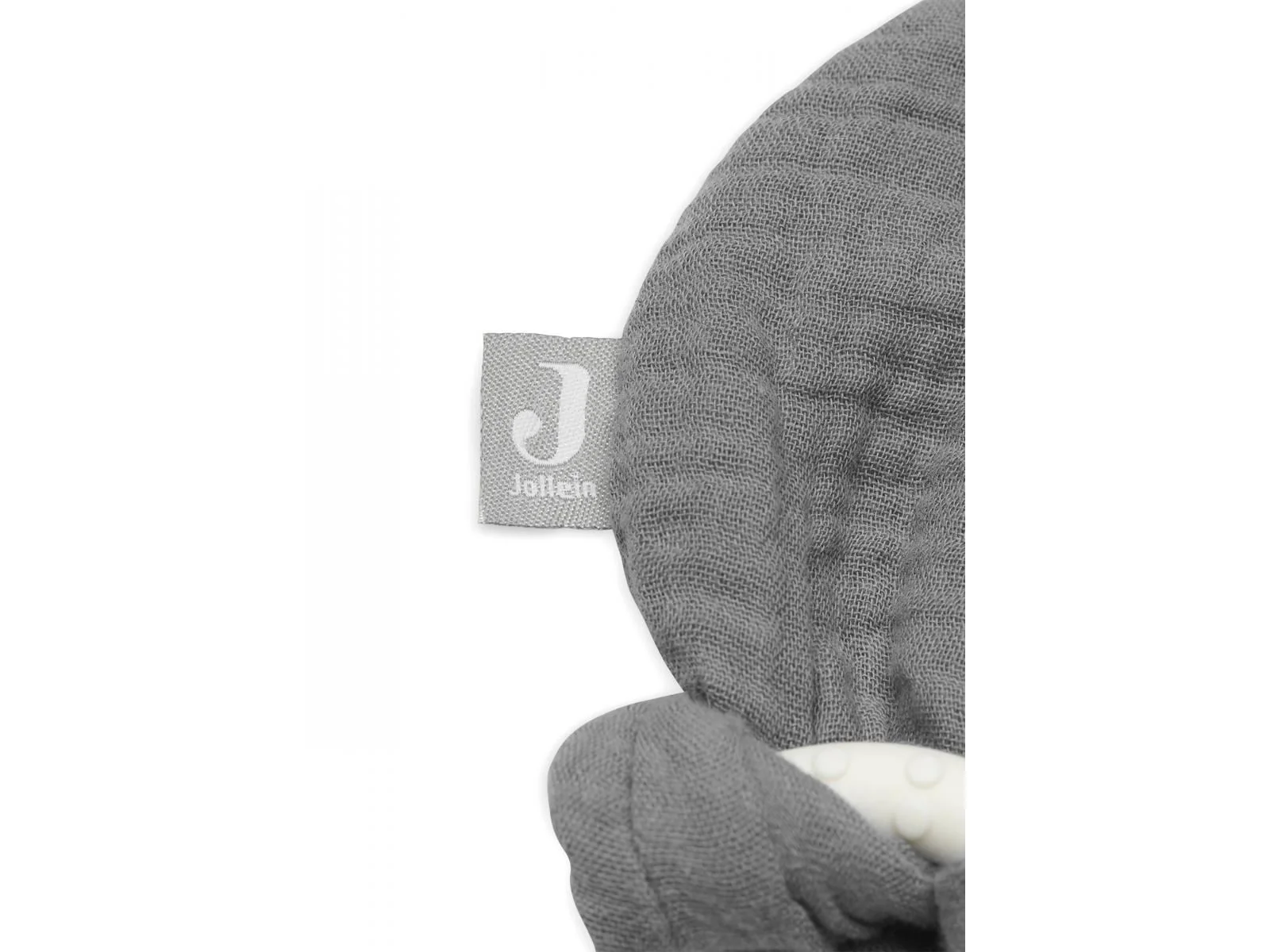 Inel gingival din silicon Jollein Urechi de iepuras Gri