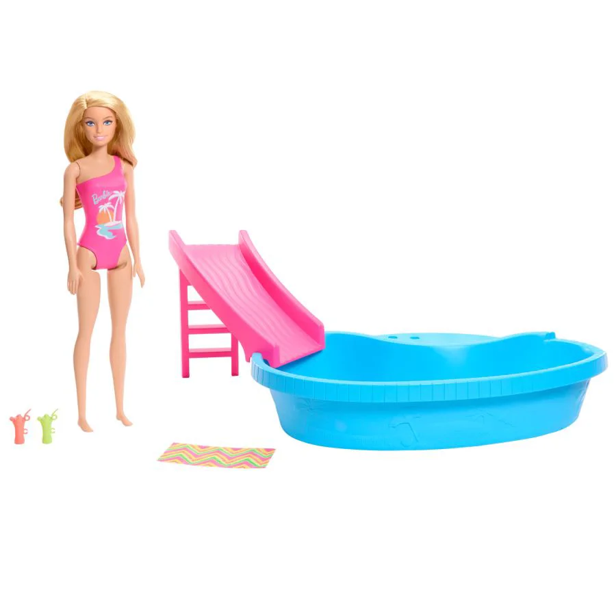 Set de joc Barbie "Odihna la piscina"