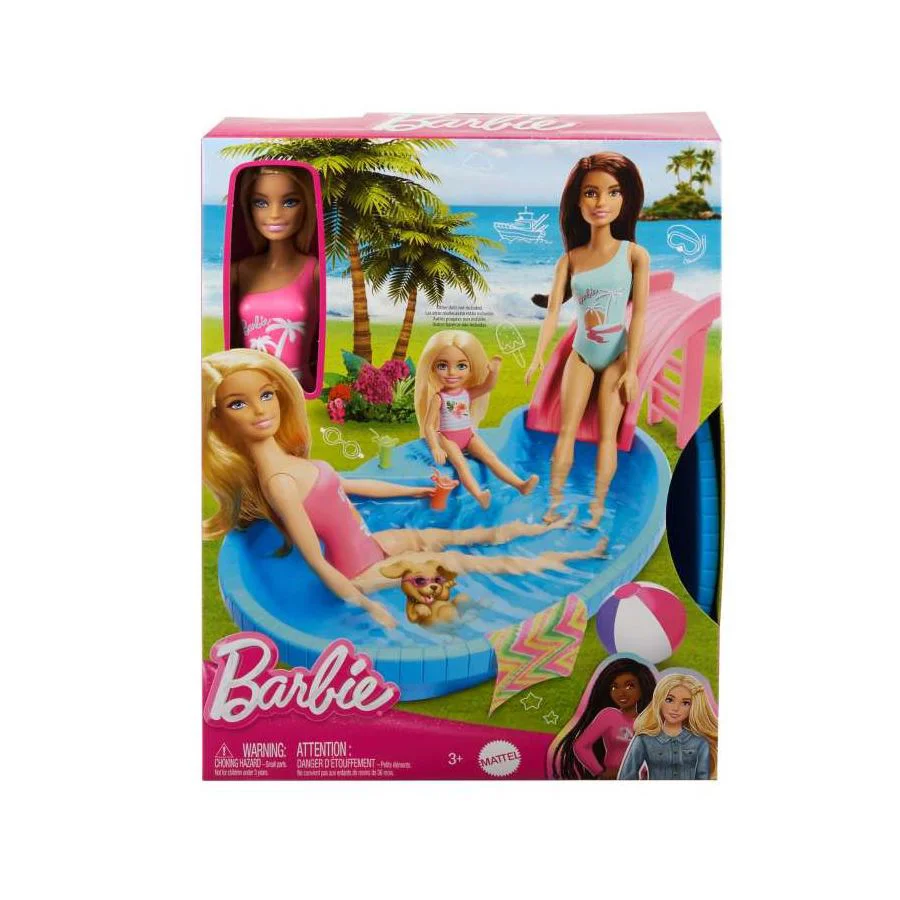 Set de joc Barbie "Odihna la piscina"