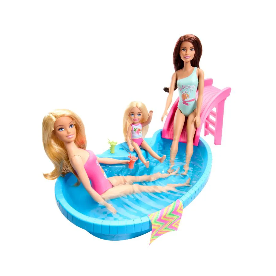 Set de joc Barbie "Odihna la piscina"