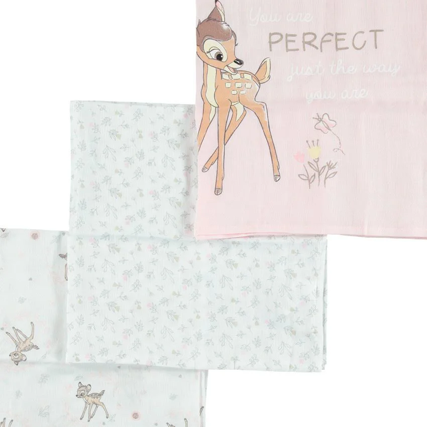 Набор хлопковых пеленок Premaman Disney Bambi, 3 шт.