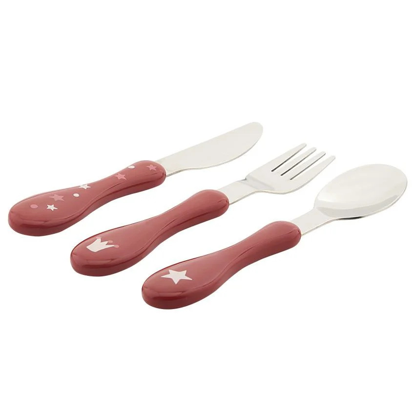 Set tacamuri din inox Premaman Yummix Roz (6+ luni), 3 buc.