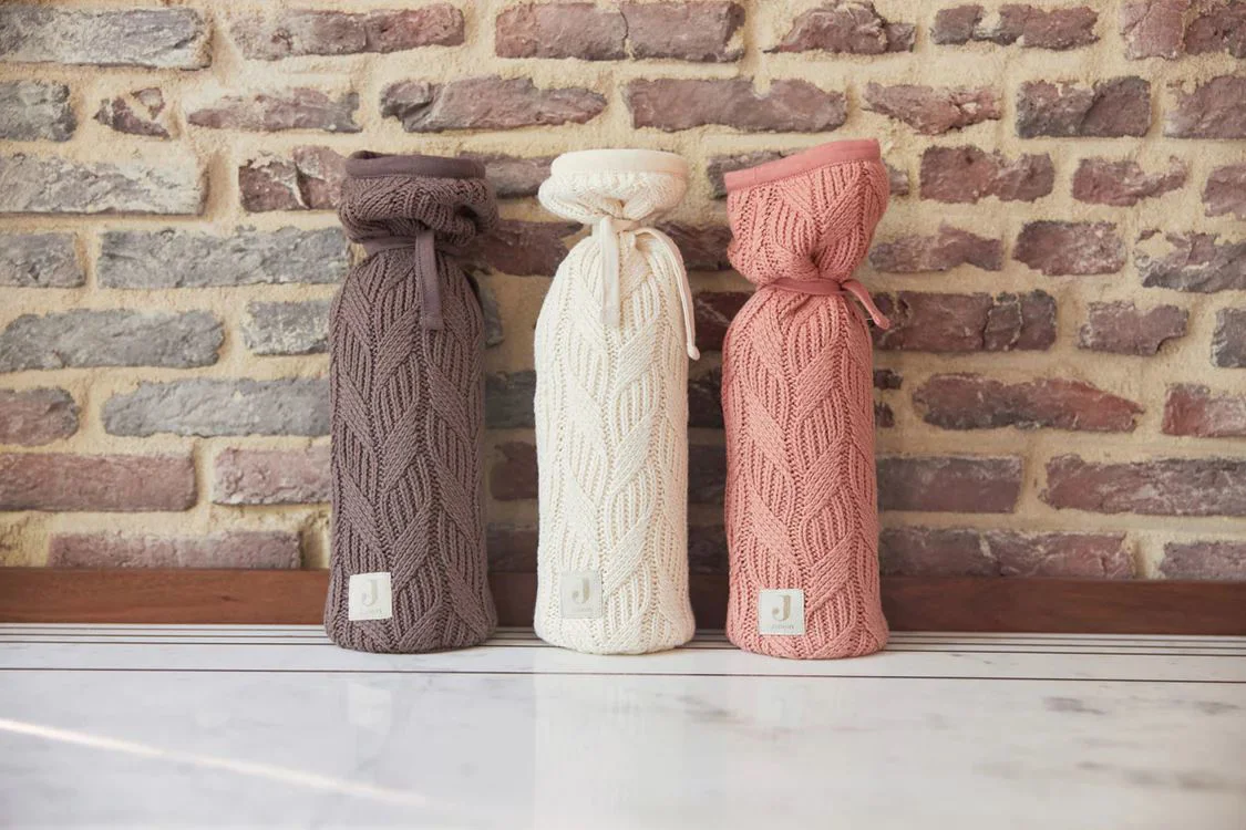 Husa pentru sticluta Jollein Spring Knit Chestnut foto