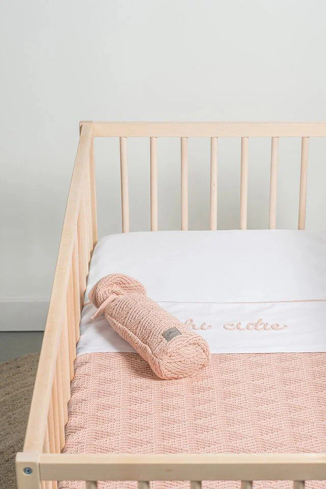 Husa pentru sticluta Jollein River Knit Pale Pink foto