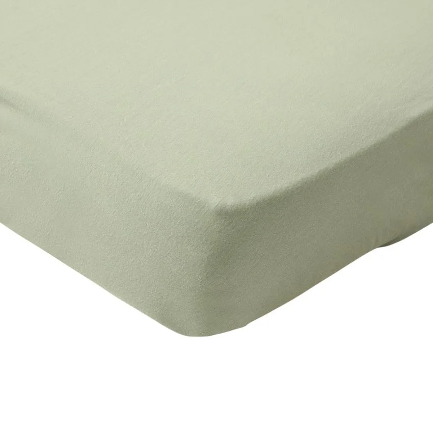 Cearsaf cu elastic Jersey Premaman Verde, 120x60 cm