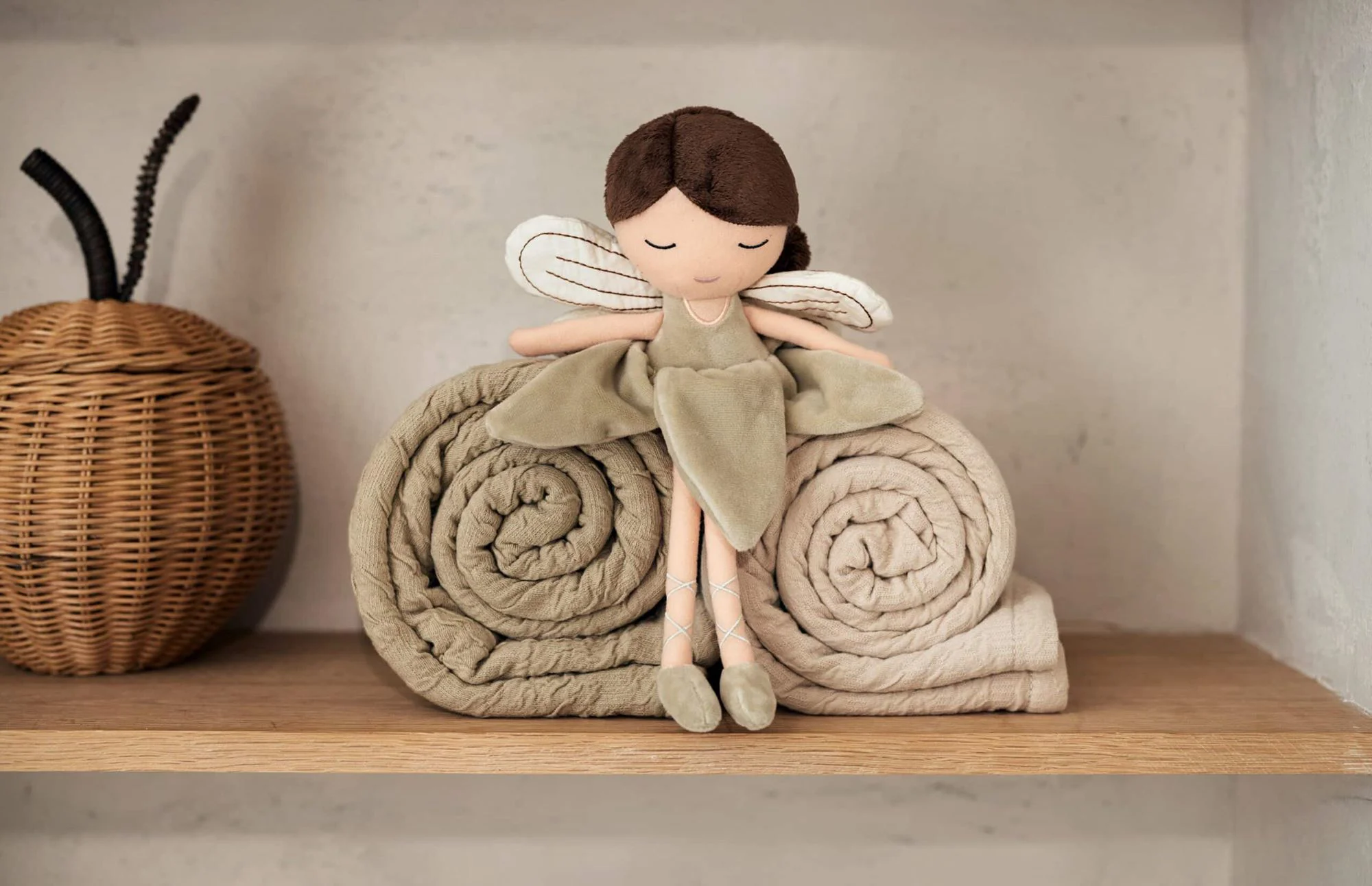 Плед Jollein Soft Waves Nougat, 75x100 см