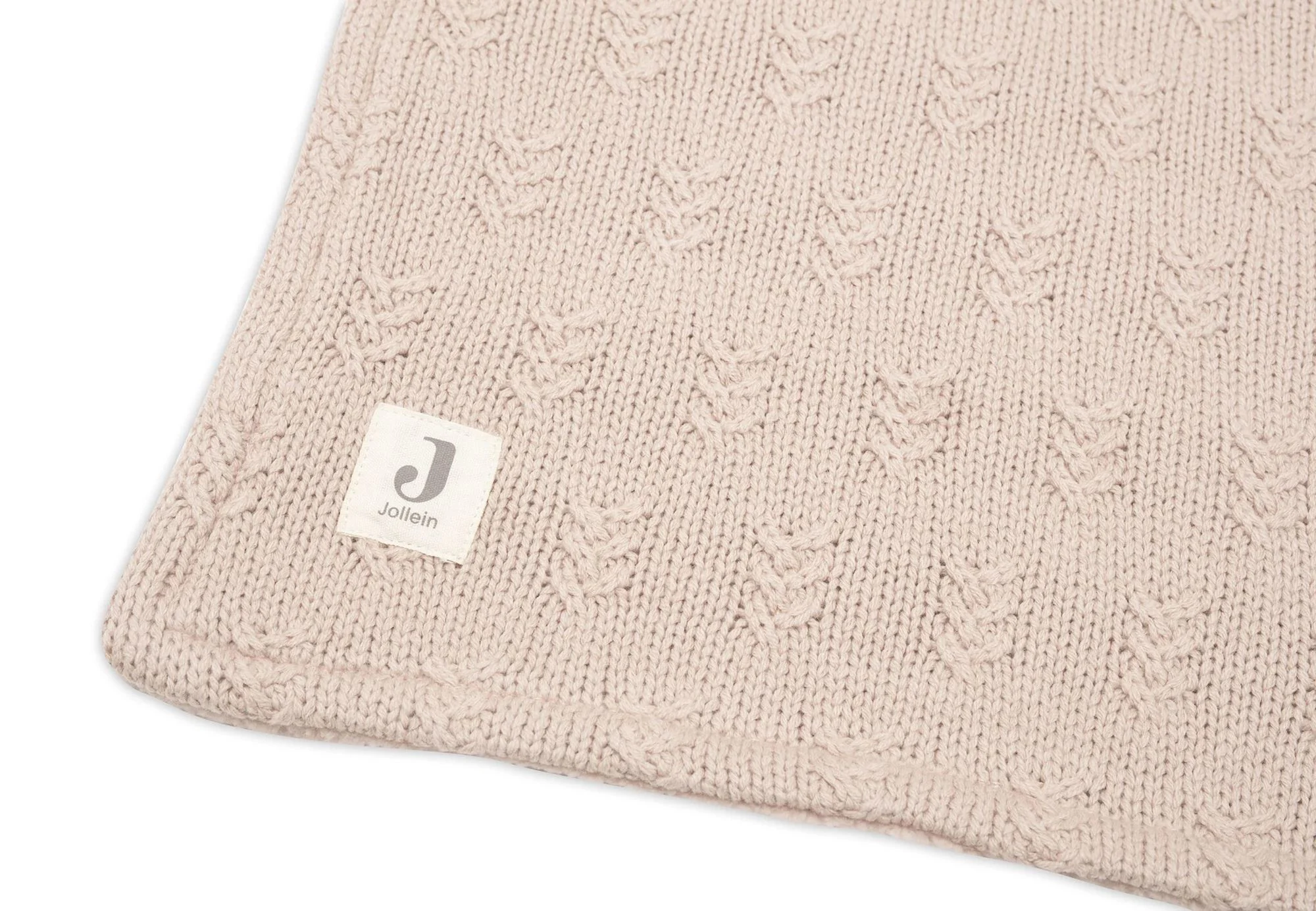 Плед Jollein Grain Knit Wild Rose/Velvet, 100x150 см