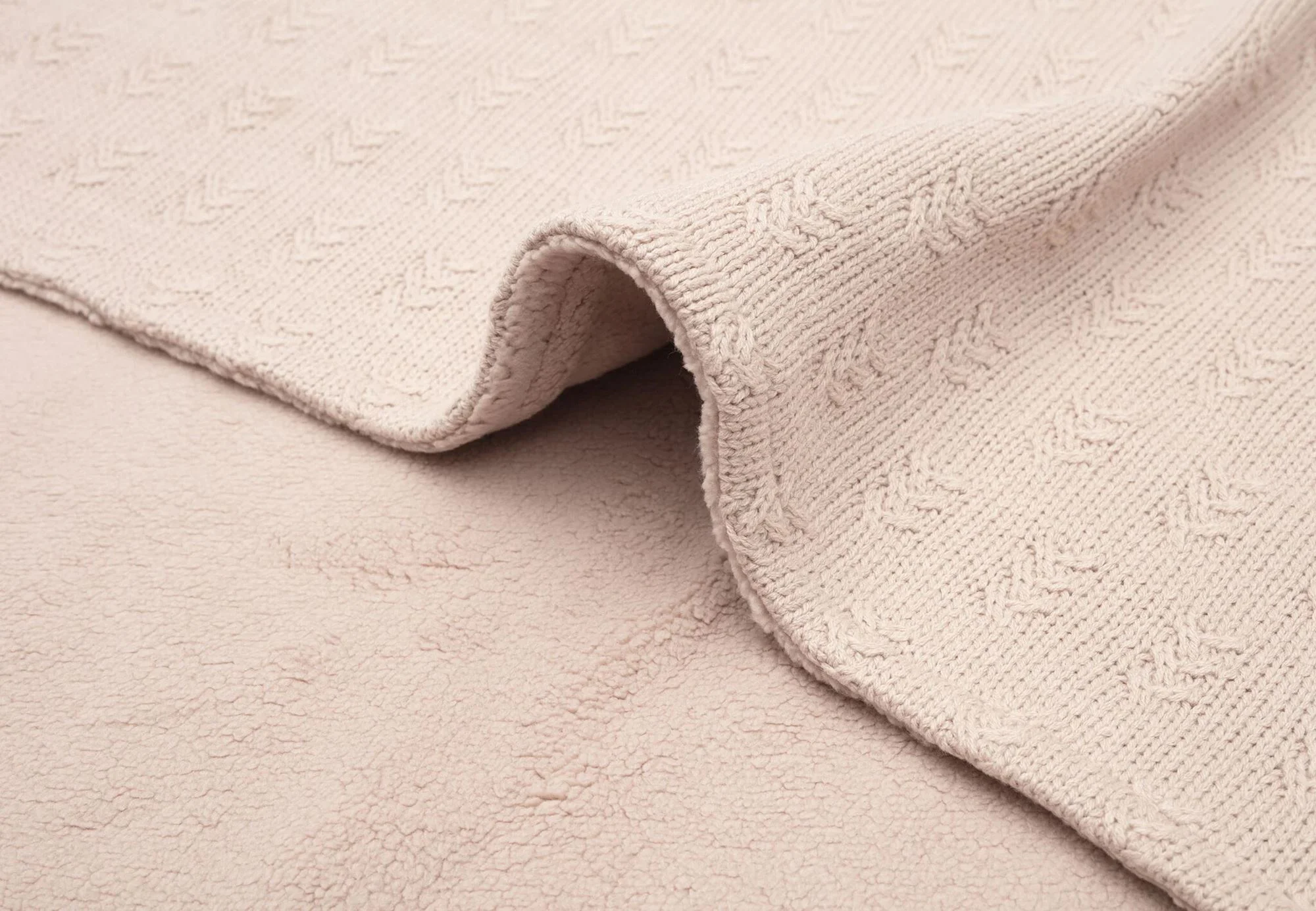 Плед Jollein Grain Knit Wild Rose/Velvet, 100x150 см