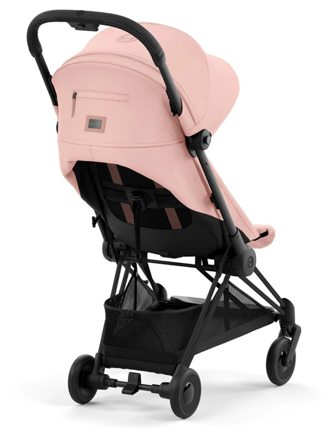 Carucior de plimbare Cybex Coya Matt Black Peach Pink