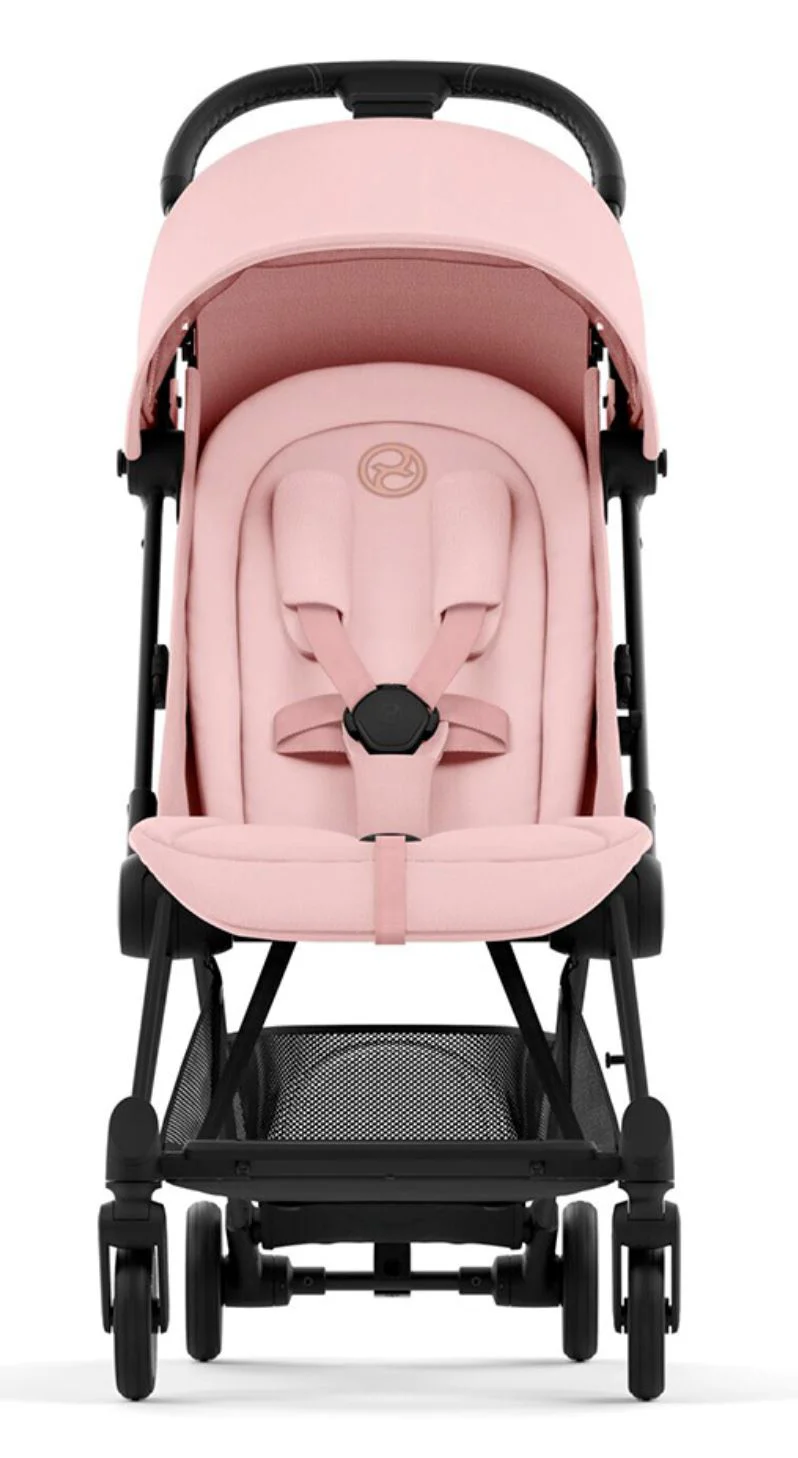 Carucior de plimbare Cybex Coya Matt Black Peach Pink