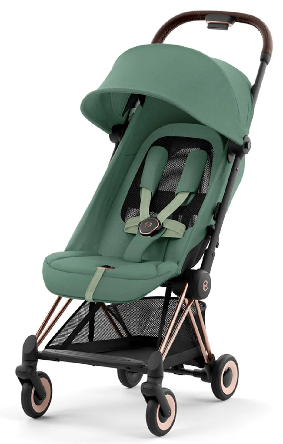 Прогулочная коляска Cybex Coya Rosegold Leaf Green