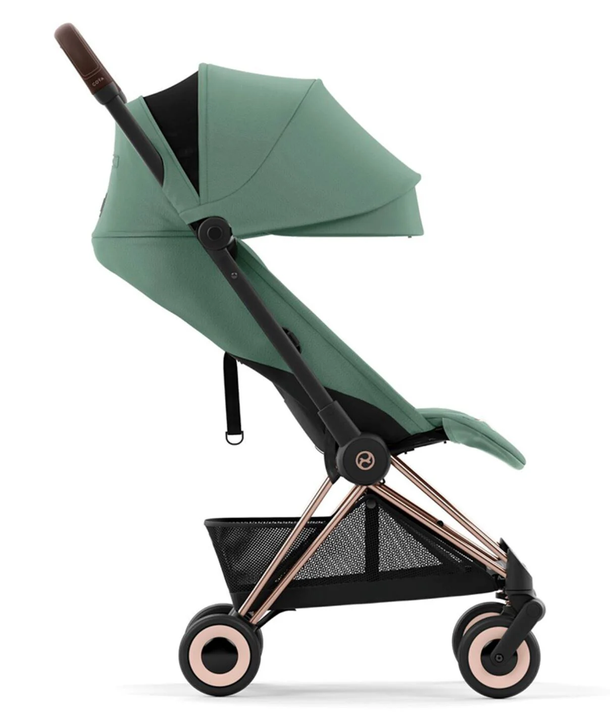 Прогулочная коляска Cybex Coya Rosegold Leaf Green