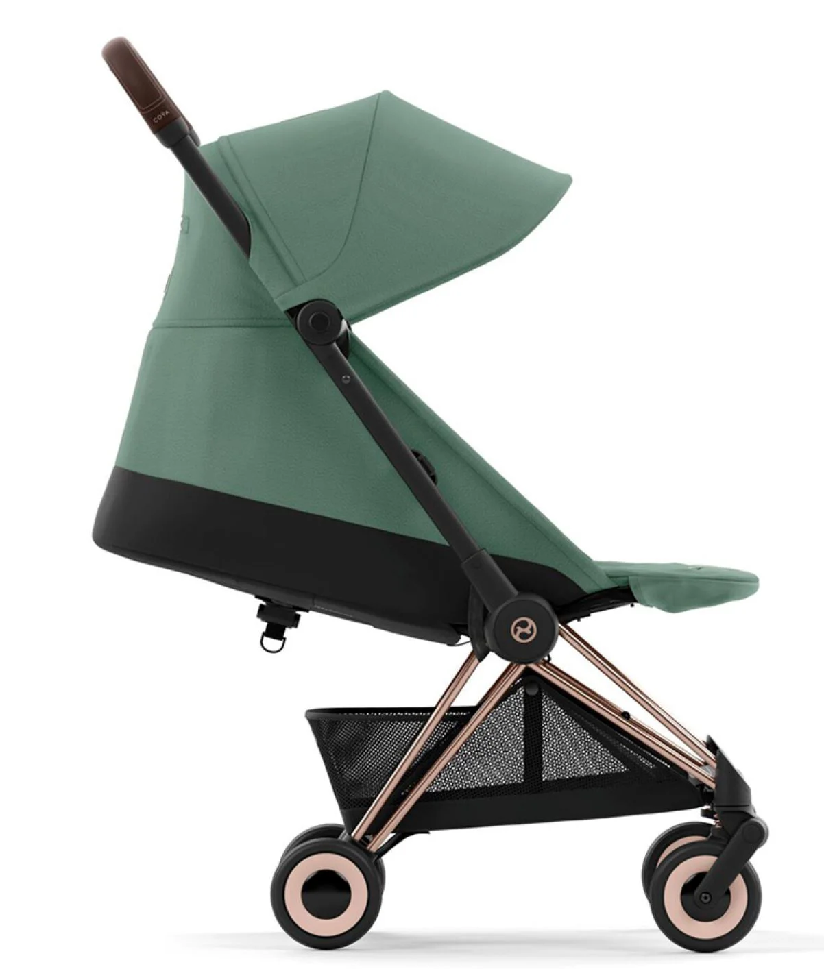 Прогулочная коляска Cybex Coya Rosegold Leaf Green