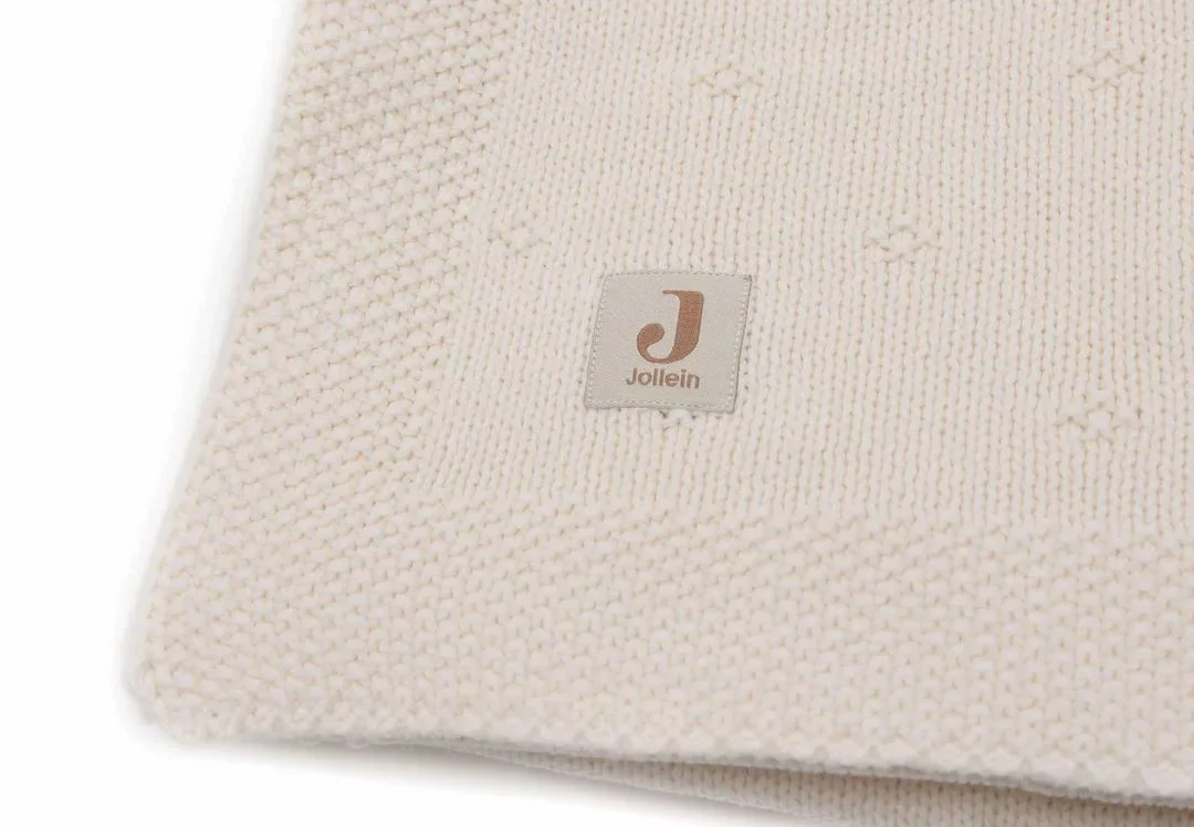 Paturica Jollein Cosy Knit Ivory, 75x100 cm foto