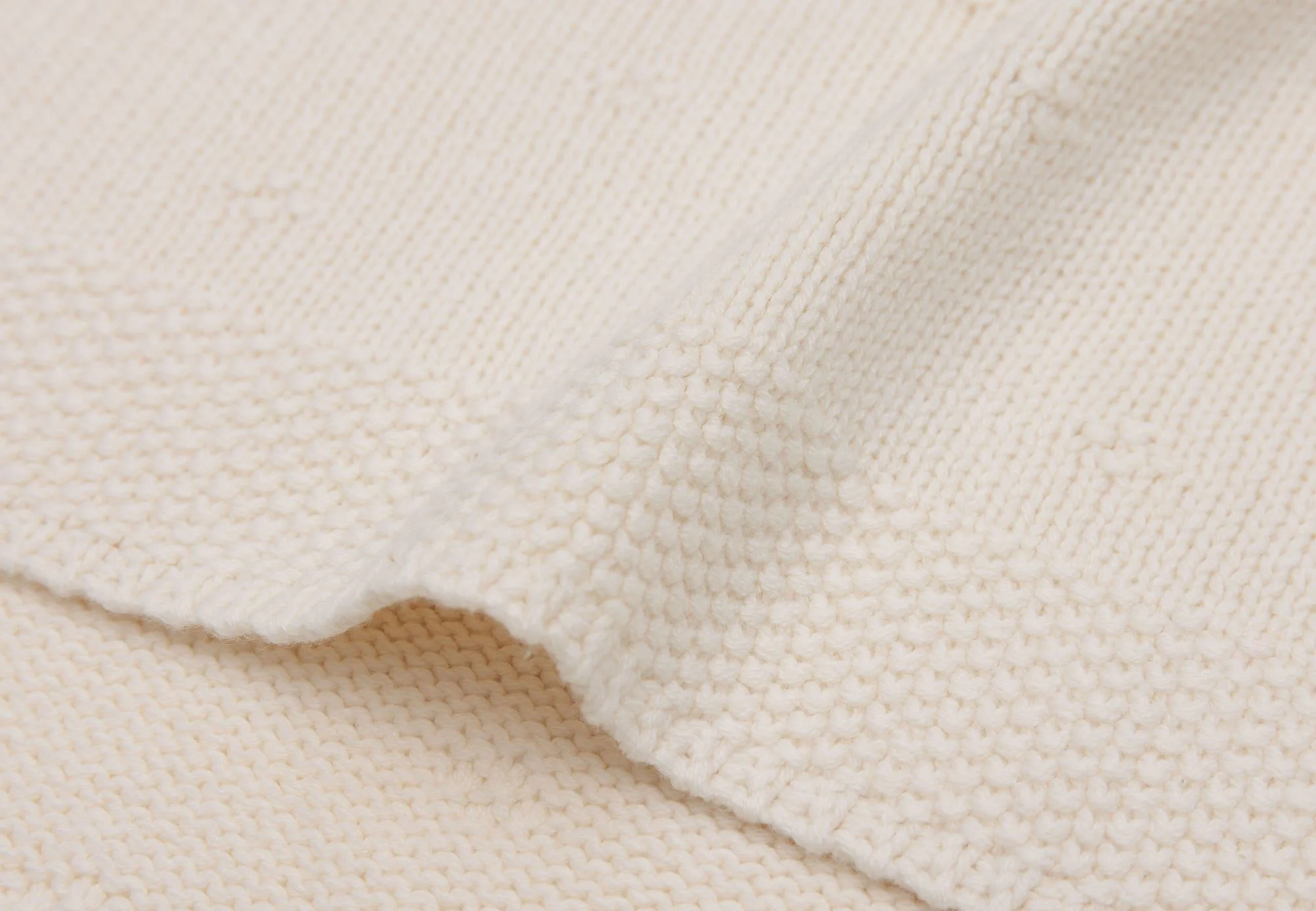 Paturica Jollein Cosy Knit Ivory, 75x100 cm foto