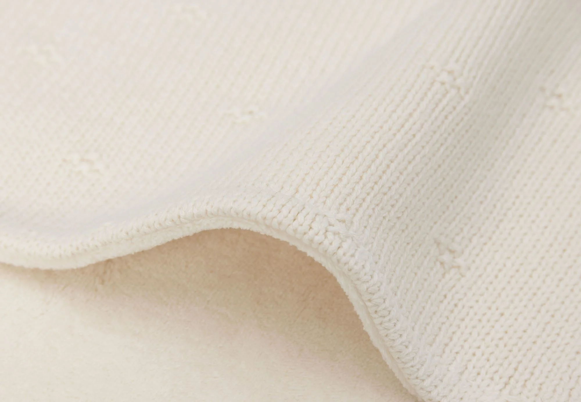 Плед Jollein Cosy Knit Ivory/Velvet, 75x100см