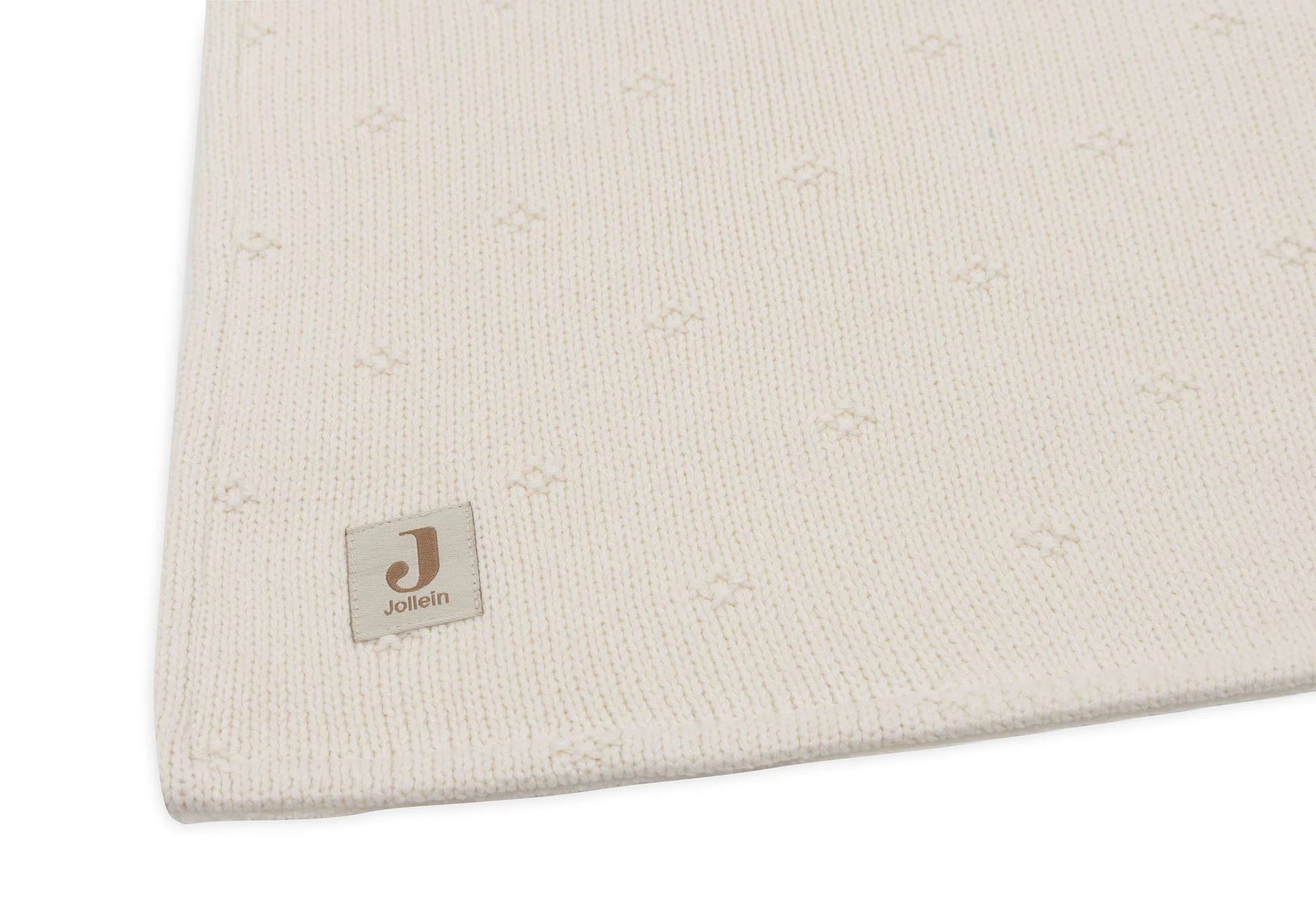 Плед Jollein Cosy Knit Ivory/Velvet, 75x100см