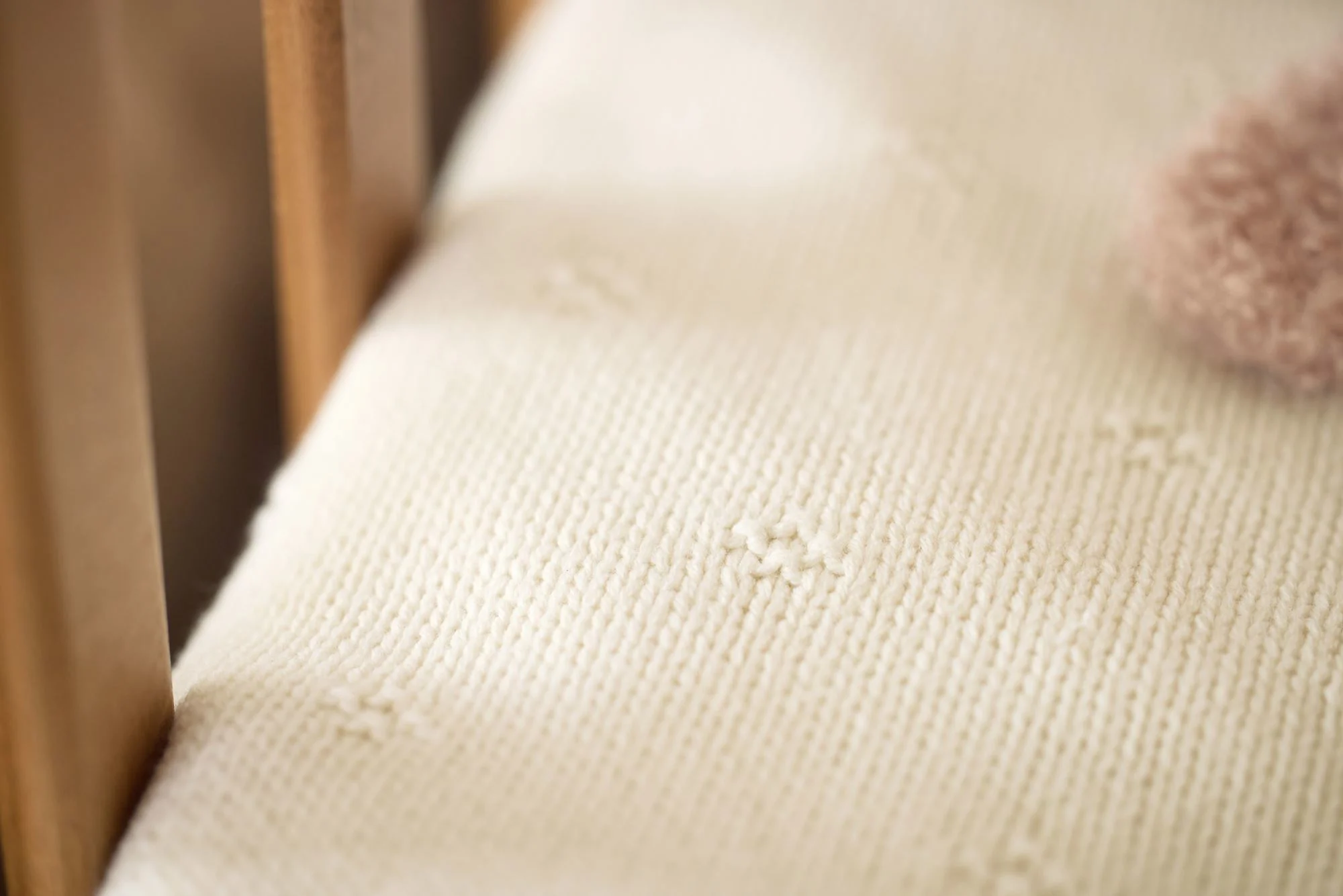 Плед Jollein Cosy Knit Ivory/Velvet, 75x100см