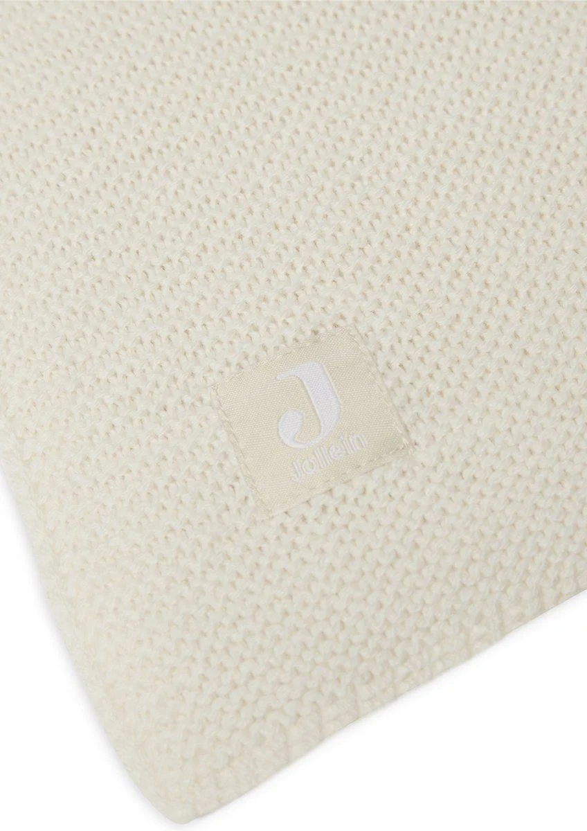 Плед Jollein Basic Knit Ivory, 100x150 см