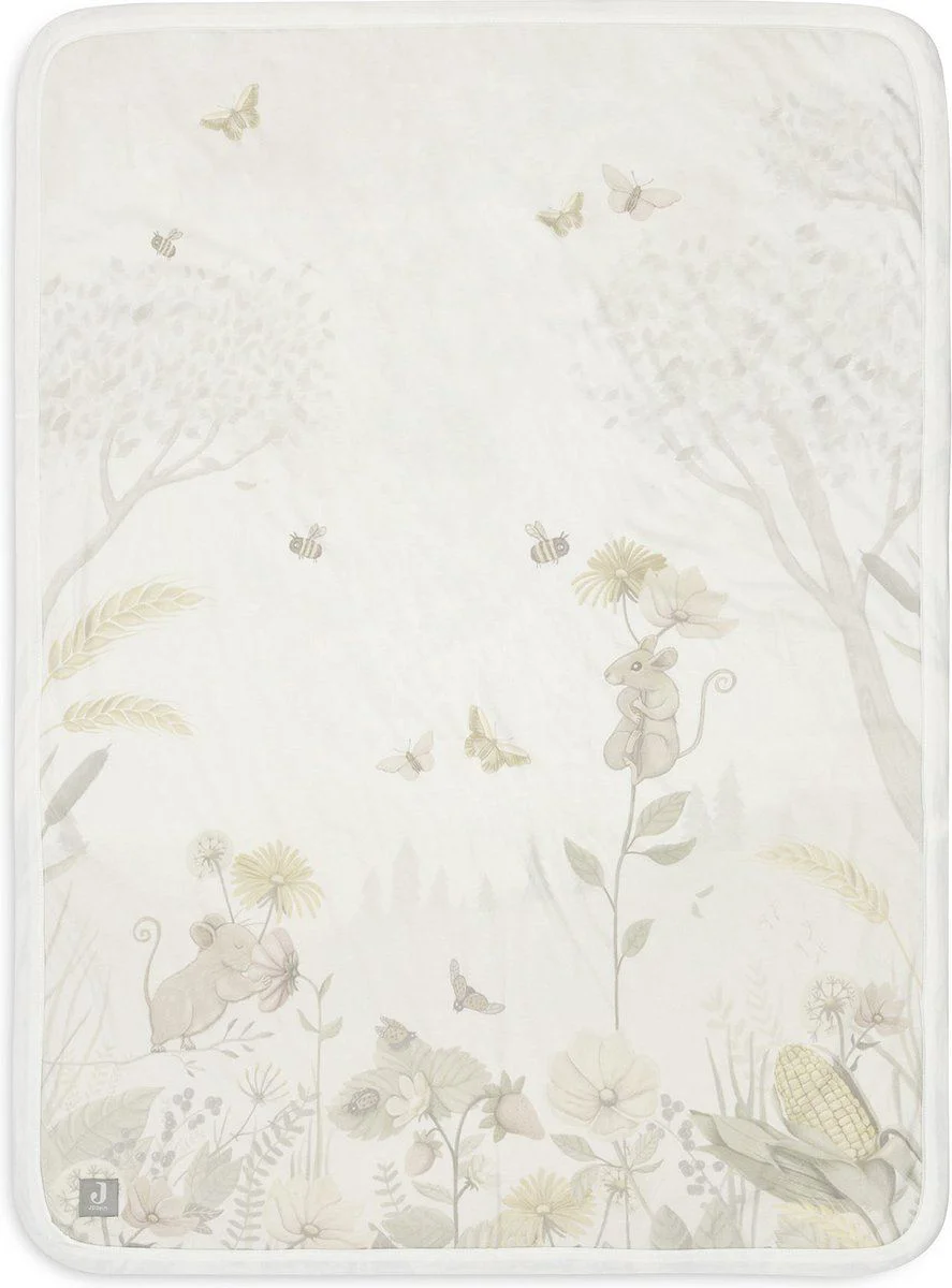 Paturica Jollein Dreamy Mouse/Velvet Fleece, 75x100 cm foto