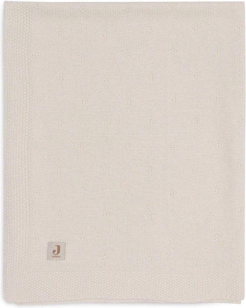 Плед Jollein Cosy Knit Ivory, 100x150 см