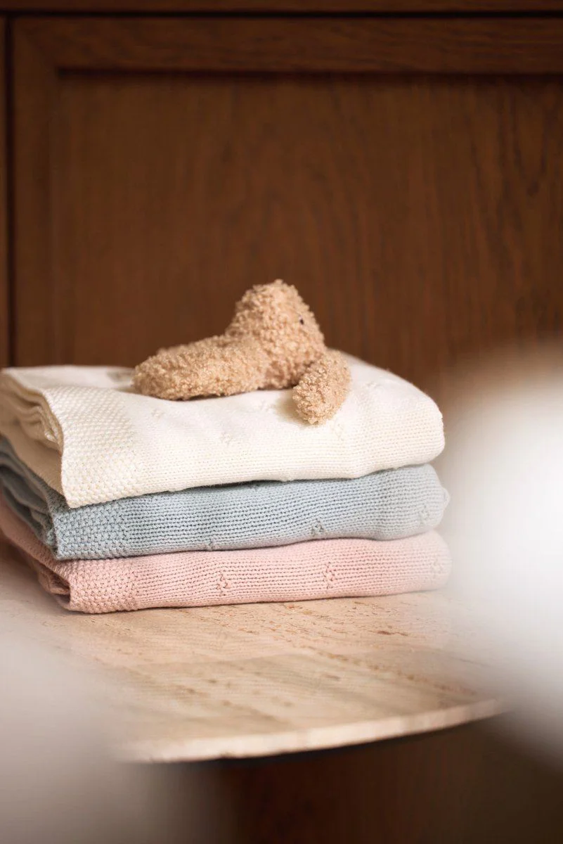 Плед Jollein Cosy Knit Ivory, 100x150 см