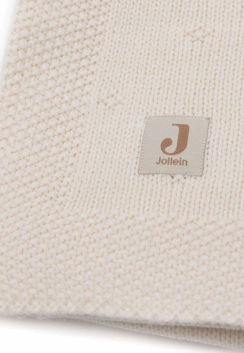 Плед Jollein Cosy Knit Ivory, 100x150 см