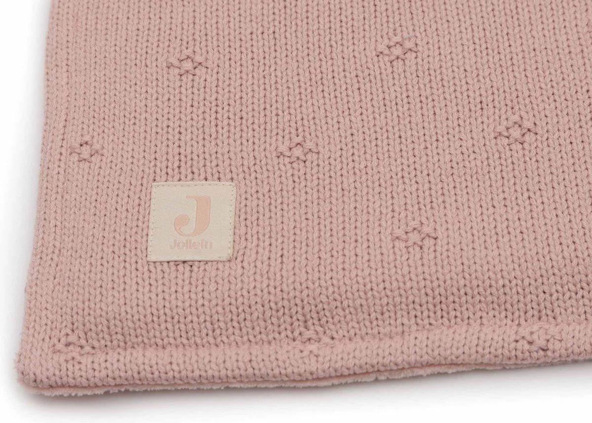 Плед Jollein Cosy Knit Wild Rose/Velvet, 100x150 см