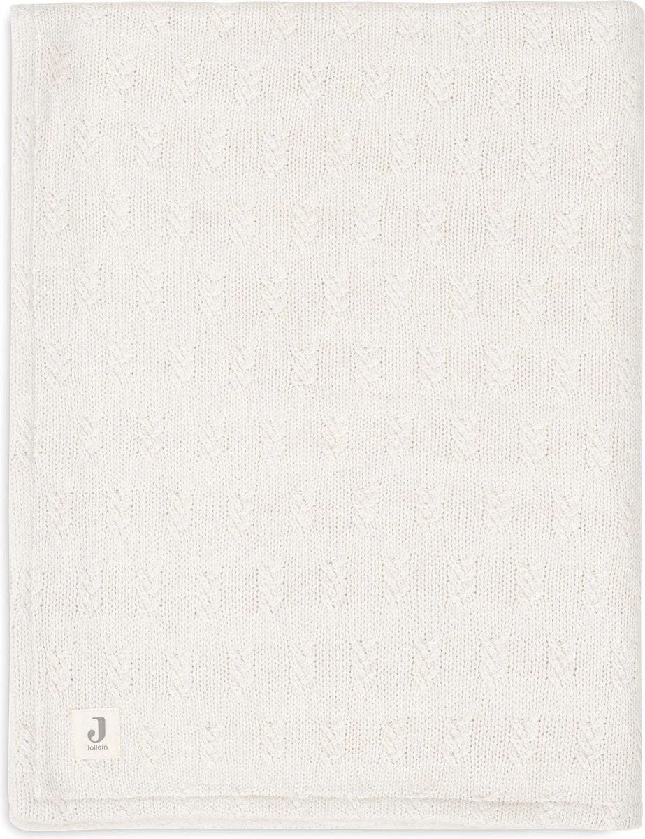 Плед Jollein Grain Knit Oatmeal/Velvet, 100x150 см