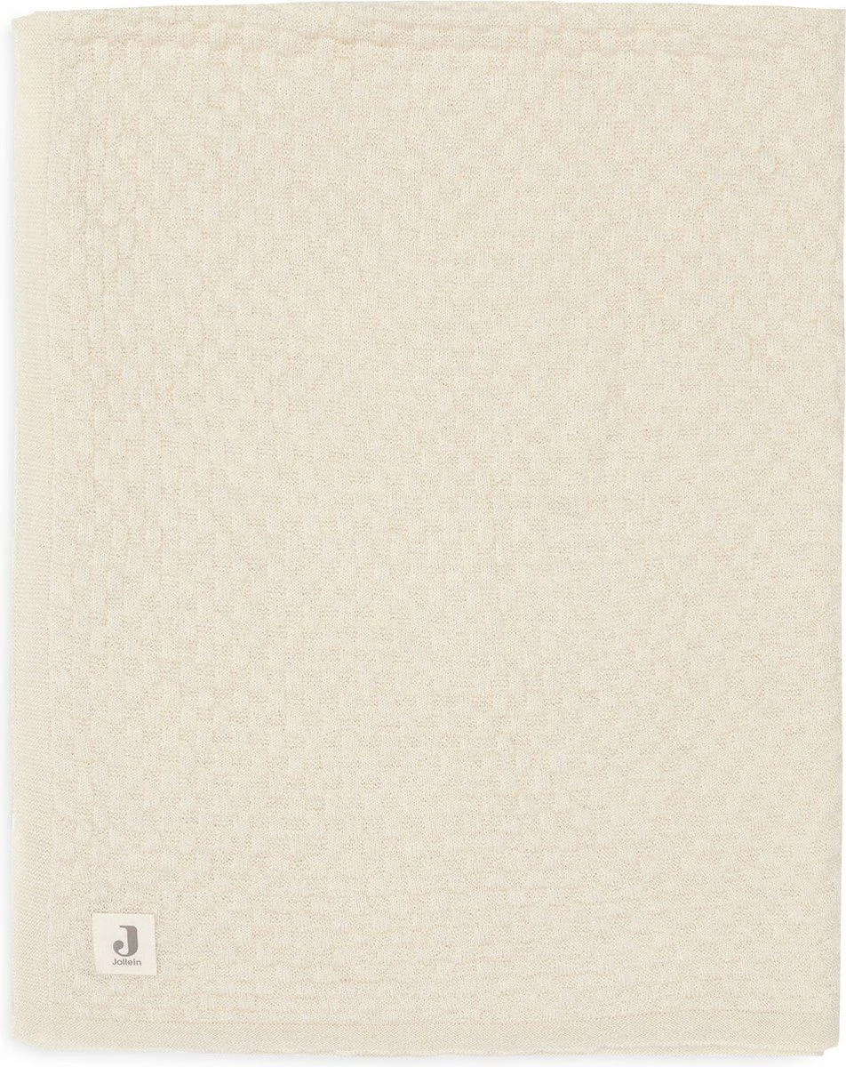 Плед Jollein Weave Knit wool Oatmeal, 100x150 см