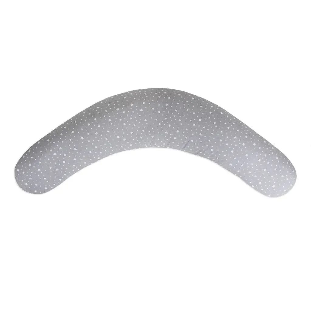 Perna pentru maternitate Ceba Baby Physio Multi Jersey Grey Stars, 190 cm