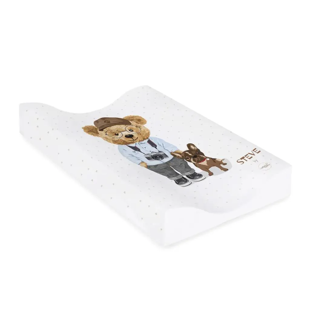 Saltea de infasat moale Ceba Baby Cosy Fluffy Puffy Steve, 70x48 cm