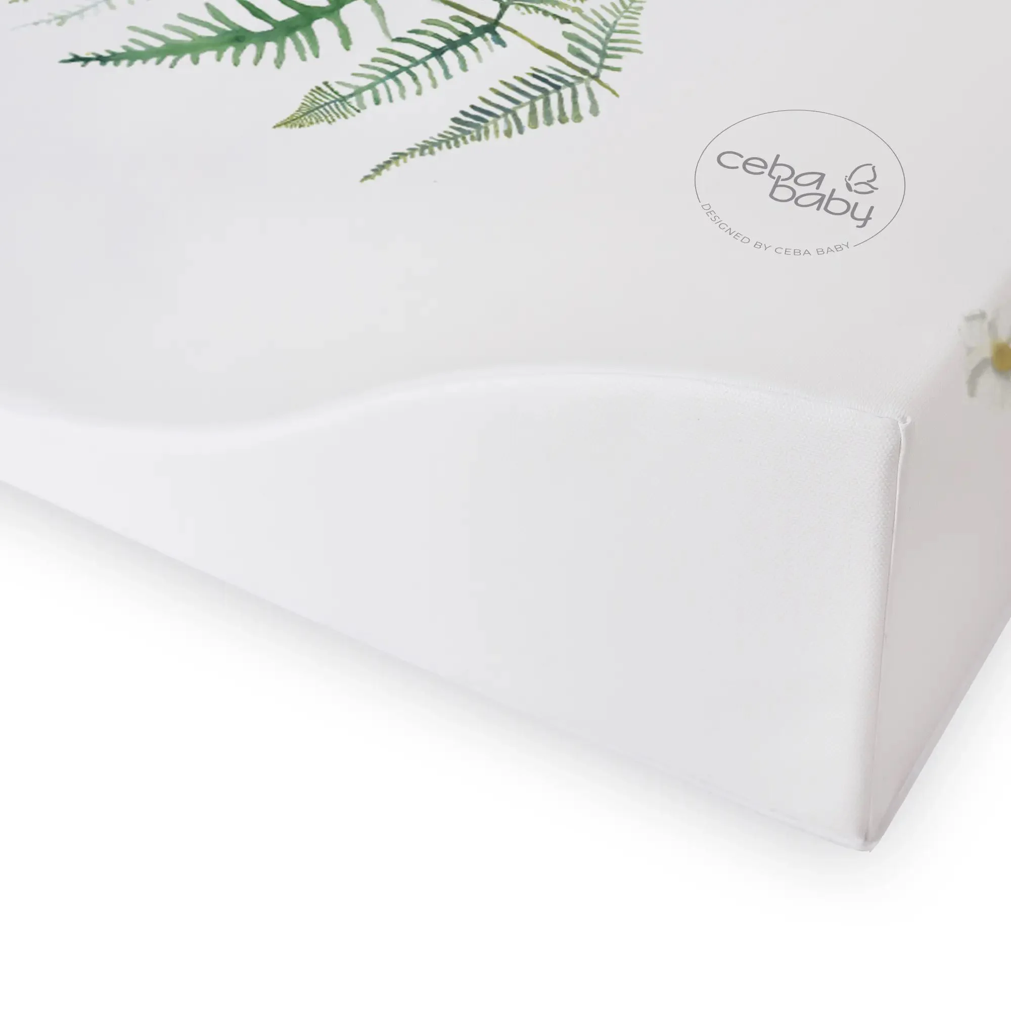 Saltea de infasat moale pe 2 parti Ceba Baby Cosy World Polypody, 70x50 cm