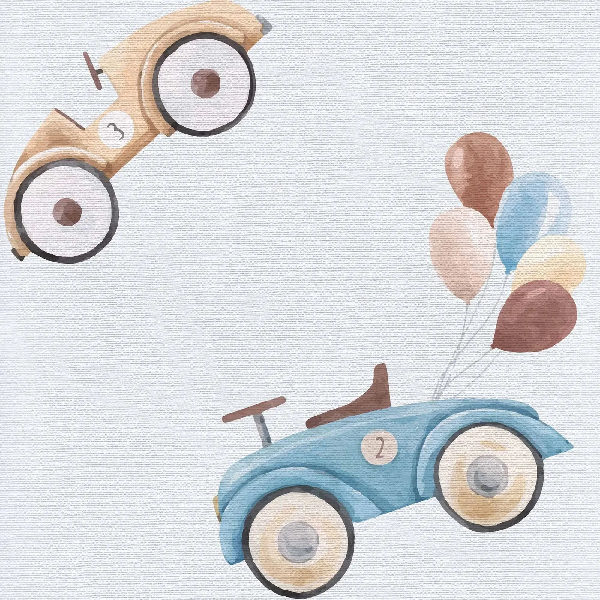 Saltea de infasat pliabila Ceba Baby Retro Cars, 60x40 cm
