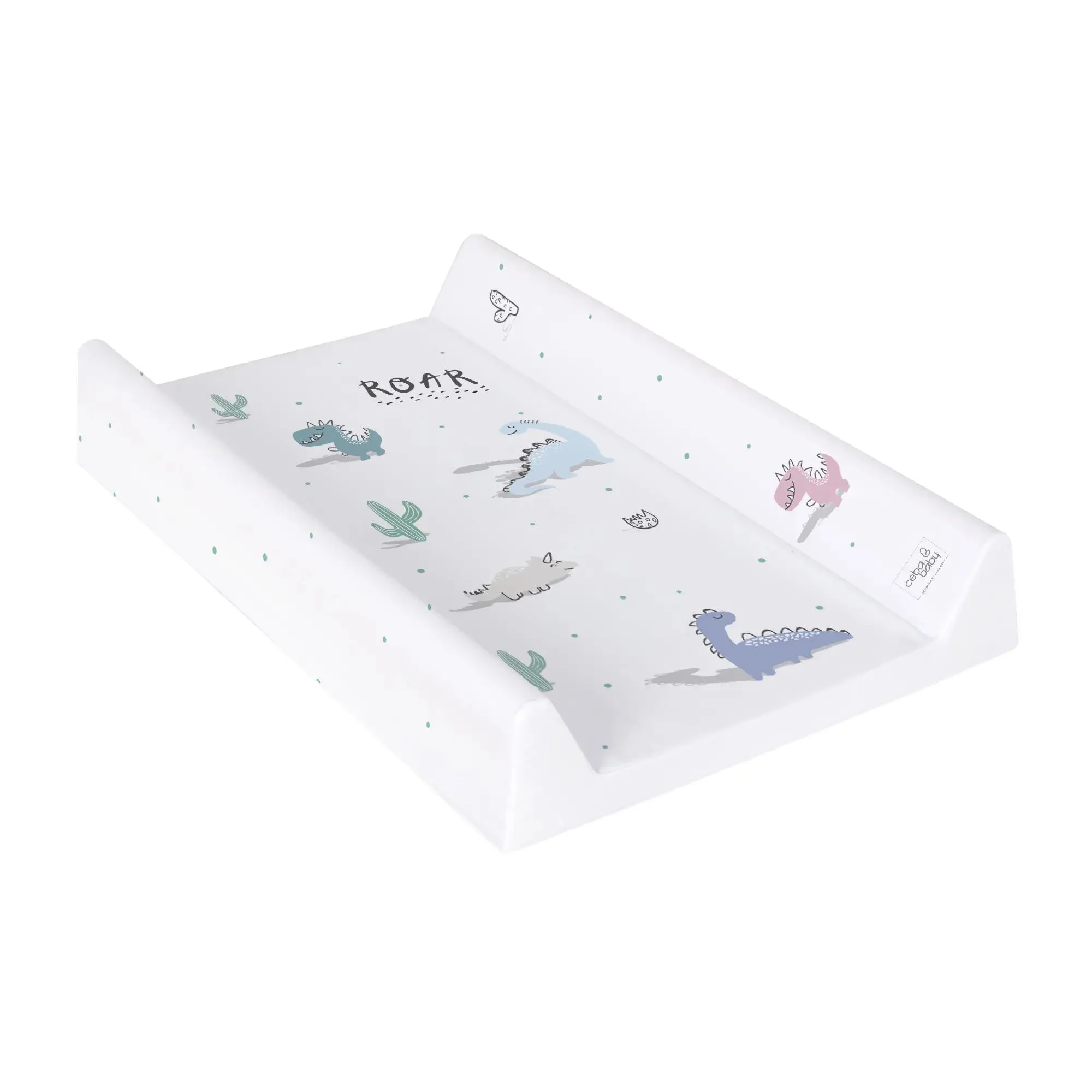 Saltea de infasat tare pe 2 parti Ceba Baby Comfort Candy Andy Dino, 70x50 cm foto