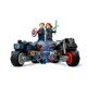 Set de constructie LEGO Marvel Motocicletele lui Black Widow si Captain America, 130 el. foto