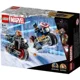Set de constructie LEGO Marvel Motocicletele lui Black Widow si Captain America, 130 el. foto