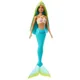 Papusa Barbie Dreamtopia "Sirena cu par albastru-verde"