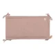 Aparator lateral pentru patut Jollein Cosy Knit Wild Rose, 180x30 cm