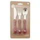 Set tacamuri din inox Premaman Yummix Roz (6+ luni), 3 buc.