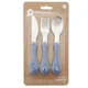 Set tacamuri din inox Premaman Yummix Albastre (6+ luni), 3 buc.