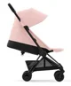 Carucior de plimbare Cybex Coya Matt Black Peach Pink
