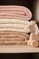 Плед Jollein Cosy Knit Wild Rose/Velvet, 100x150 см