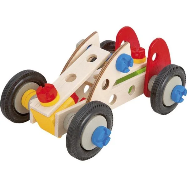 Set de constructie din lemn Eichhorn Auto, 50 piese foto