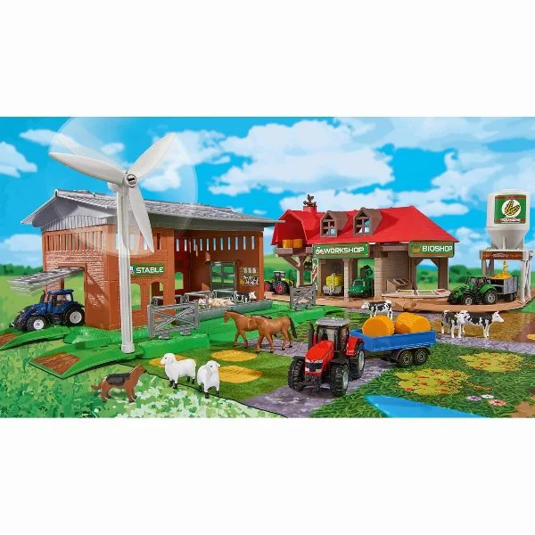 Set de joc Majorette &quot;Big Farm&quot; Creatix cu tractor