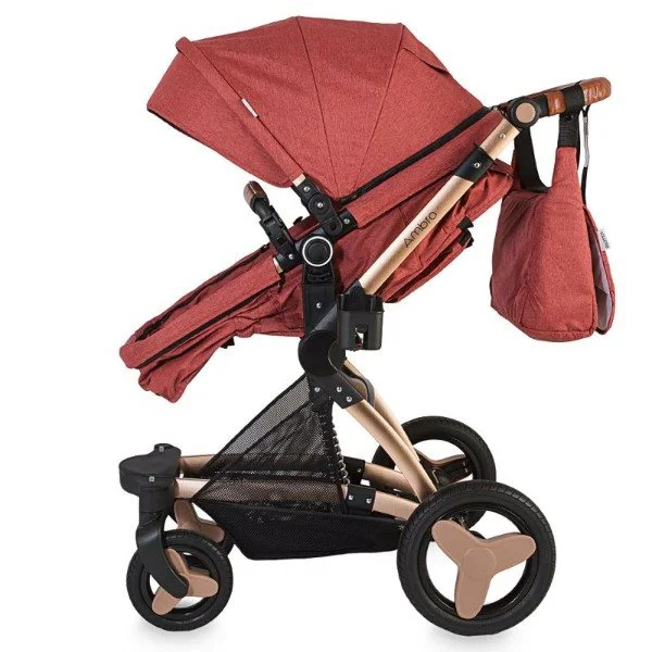 Коляска 3 в 1 Coccolle Ambra Brick-Red