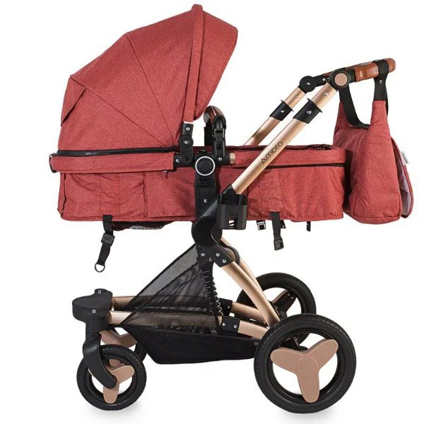 Коляска 3 в 1 Coccolle Ambra Brick-Red