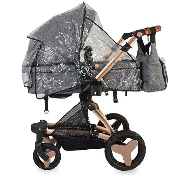 Коляска 3 в 1 Coccolle Ambra Grey