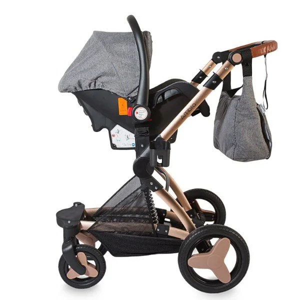 Коляска 3 в 1 Coccolle Ambra Grey