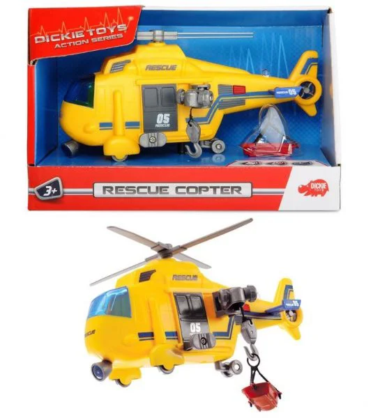 Jucarie Dickie Elicopter de salvare, 18 cm